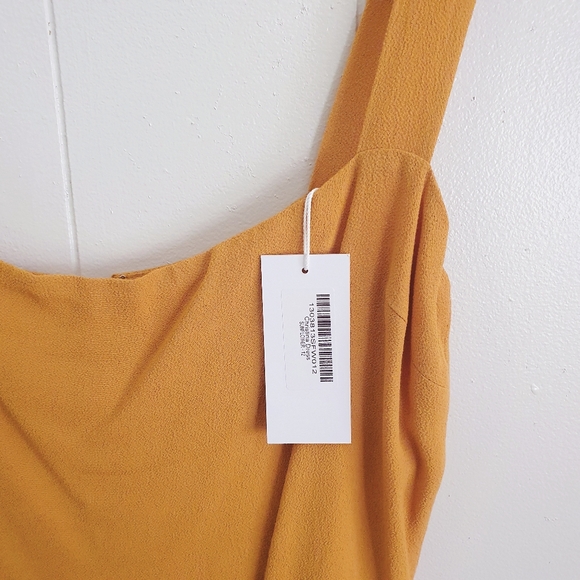 NWT Reformation Christina Dress | Side Slit | Yellow | Size 12 - Picture 9 of 10